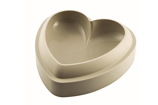 Moule silicone Heartbeat Silikomart cœur torsadé 3D