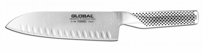 Couteau Global G80 Santoku - 20 cm - Dimples