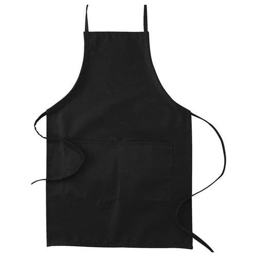 Tablier noir - Tablier de cuisine noir K01 - Taille unique Taille