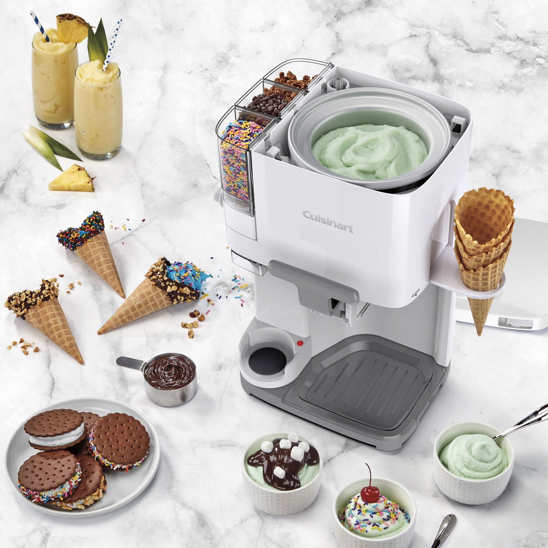 Machine à crème glacée molle mix it in    - Cuisinart - Sorbetière et turbine à glace -  - La Guilde Culinaire