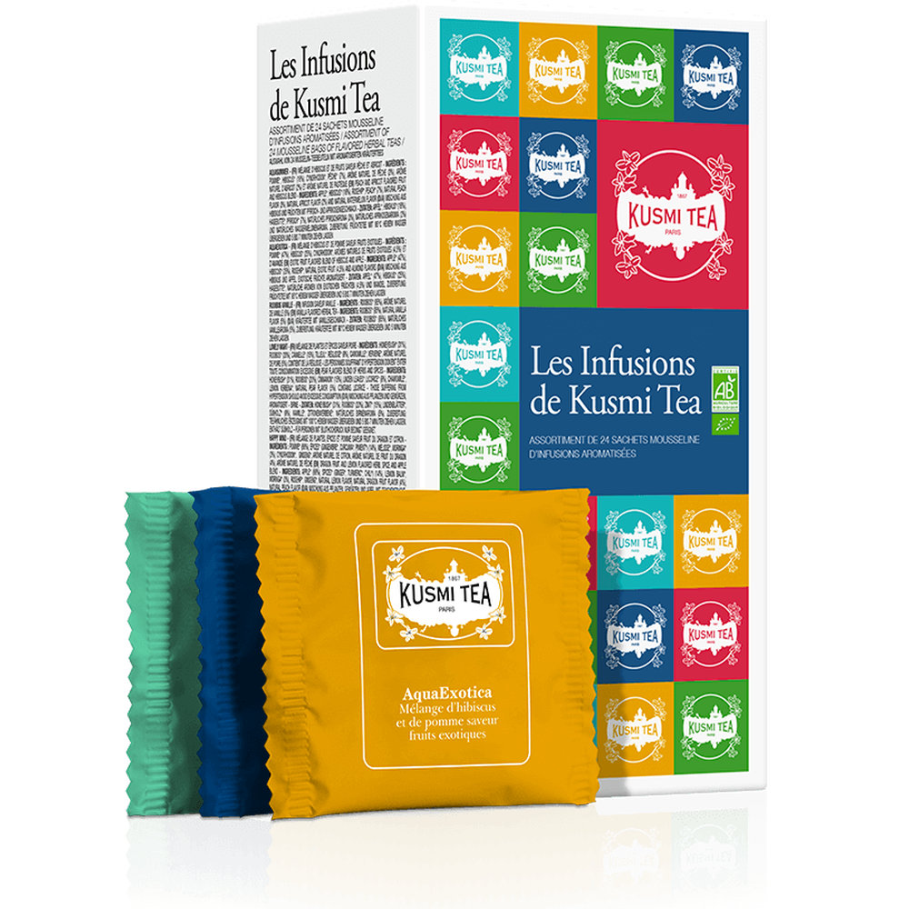 Coffret Les Infusions de Kusmi Tea bio, Assortiment de 24 sachets - Kusmi Tea    - Kusmi Tea - Thé et infusion -  - La Guilde Culinaire