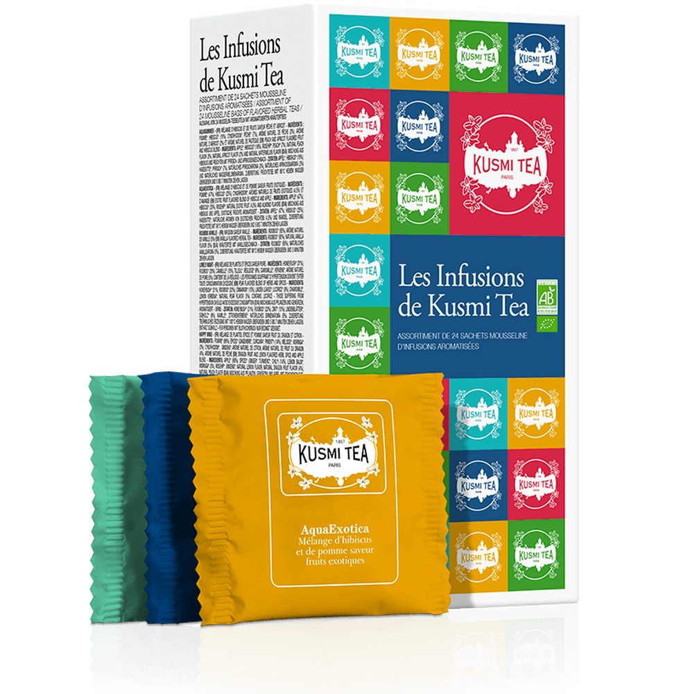 Coffret Les Infusions de Kusmi Tea bio, Assortiment de 24 sachets - Kusmi Tea    - Kusmi Tea - Thé et infusion -  - La Guilde Culinaire