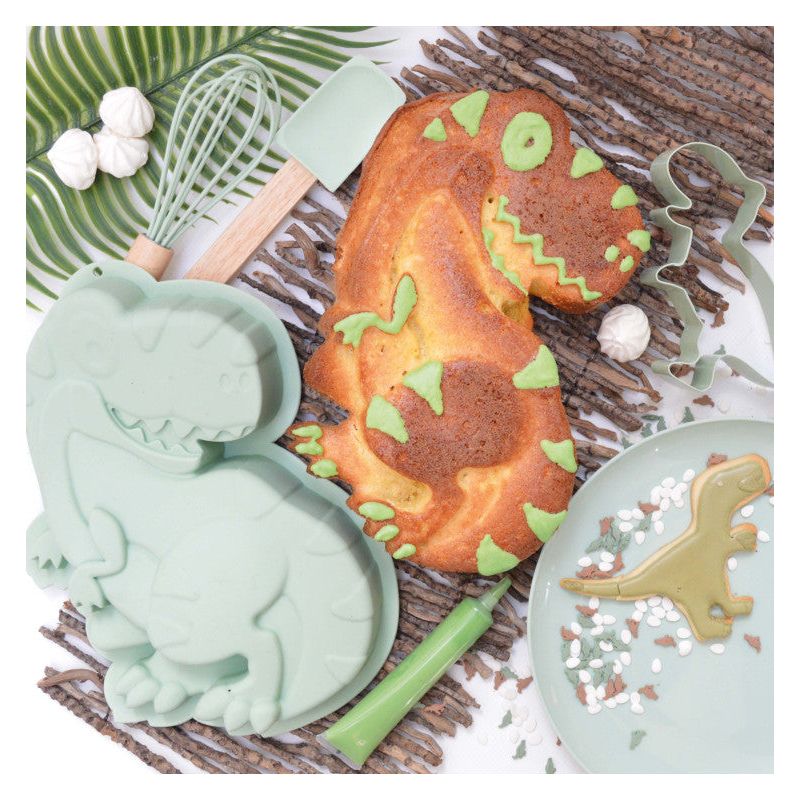 Coffret ustensiles pâtisserie dino    - Scrapcooking - Ensemble d'ustensiles à pâtisserie -  - La Guilde Culinaire