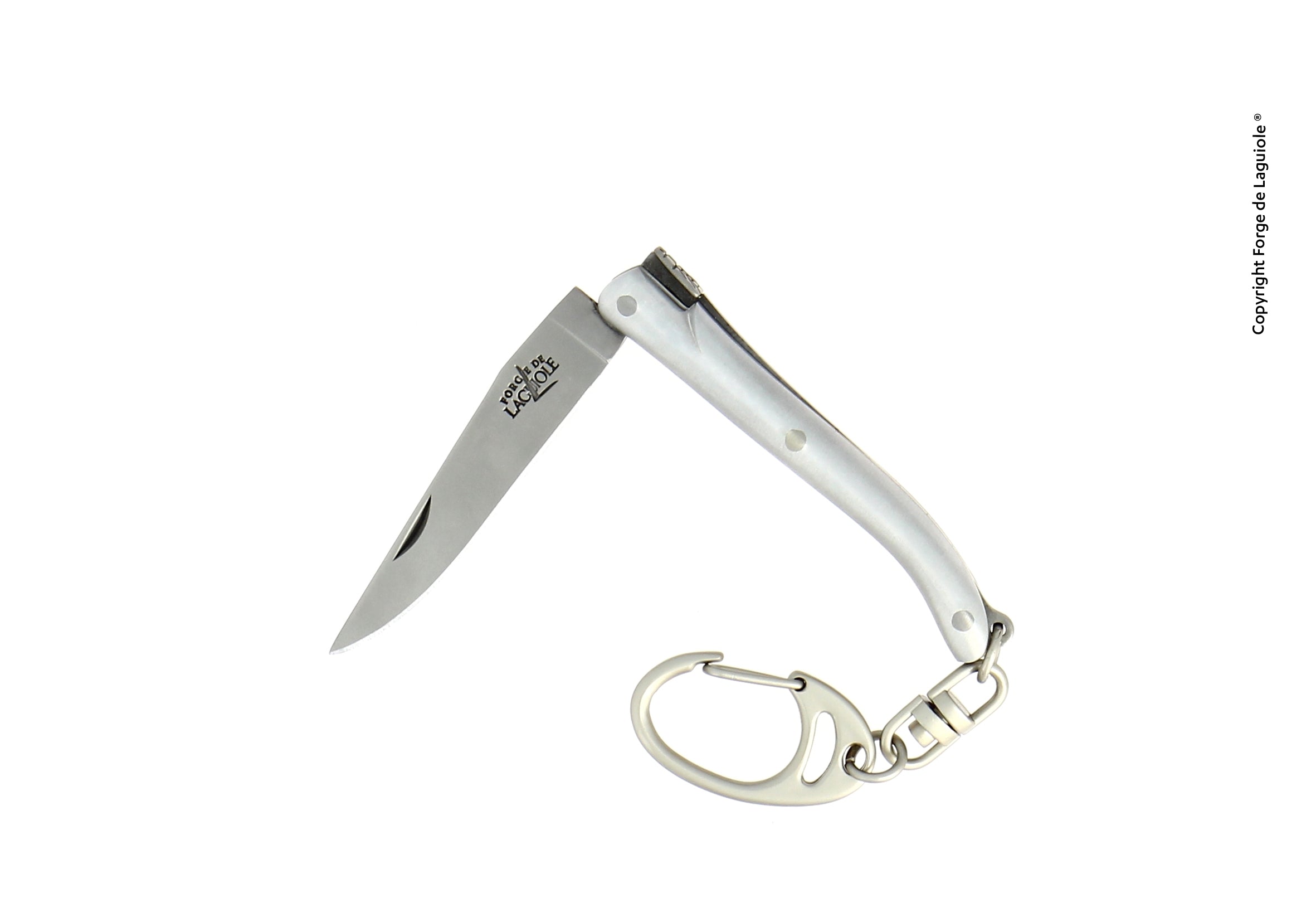 Couteau pliant 7 cm, 1 pièce, porte-clés, finition satinée  – Laguiole    - Laguiole - Porte-clefs -  - La Guilde Culinaire