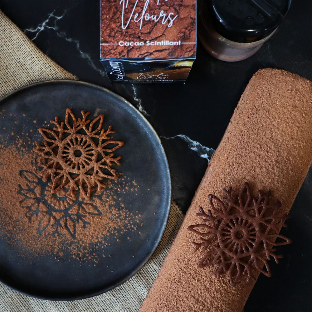 Poudre de velours cacao scintillante    - Scrapcooking - Poudre de velours -  - La Guilde Culinaire