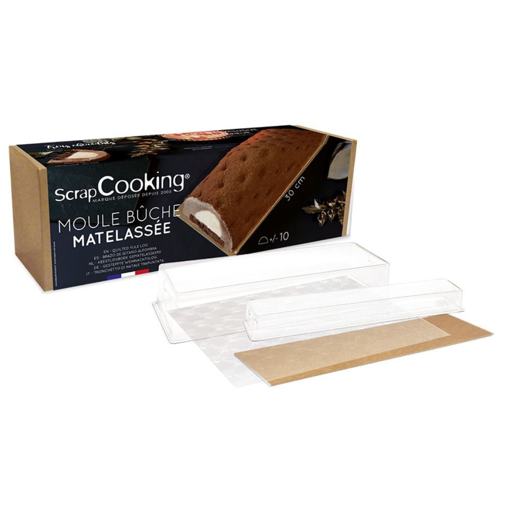 Kit moule semi rigide bûche matelassée + insert    - Scrapcooking - Moule à bûche -  - La Guilde Culinaire