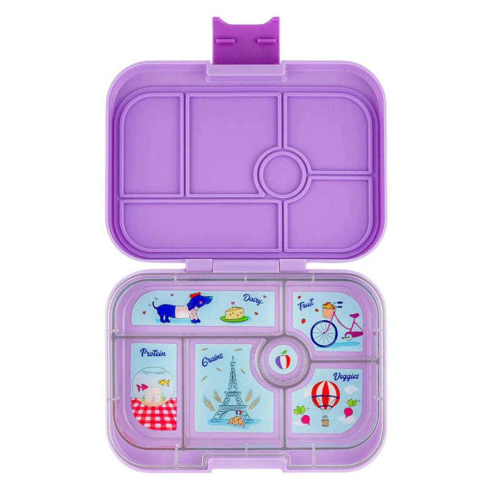 Yumbox Bento – Panino – Lulu Purple - Paris Je t'aime (6 compartiments)    - Yumbox - Boîte à repas -  - La Guilde Culinaire