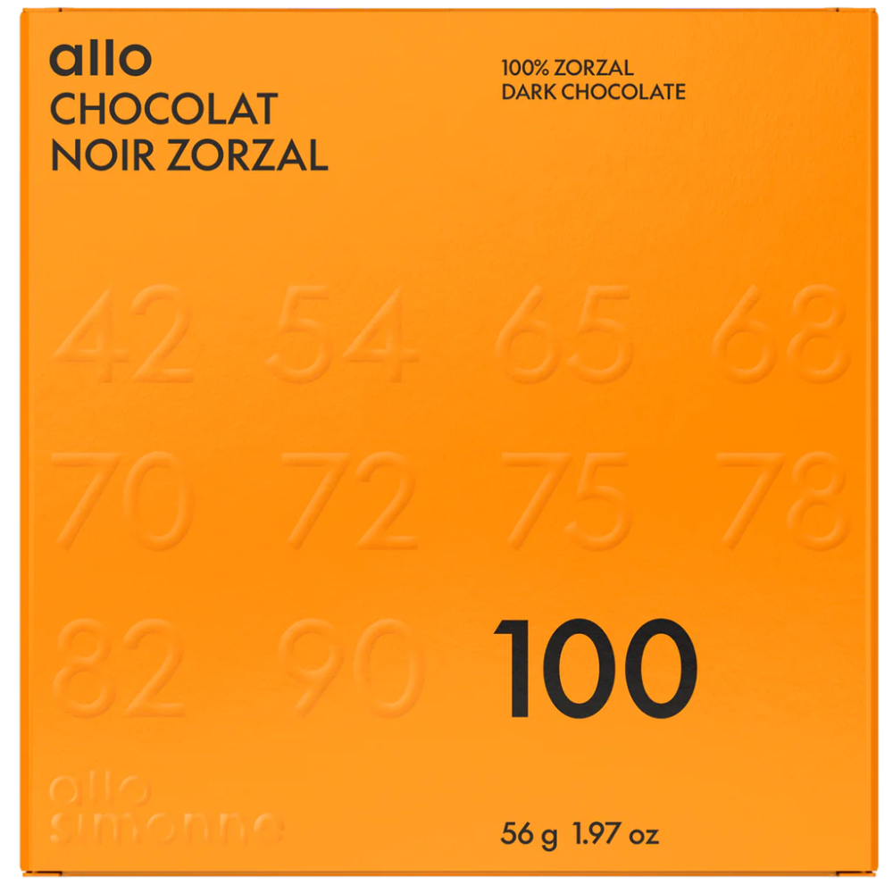 Tablette chocolat Zorzal 100% - République Dominicaine - Allo Simonne - Tablette de chocolat - - La Guilde Culinaire