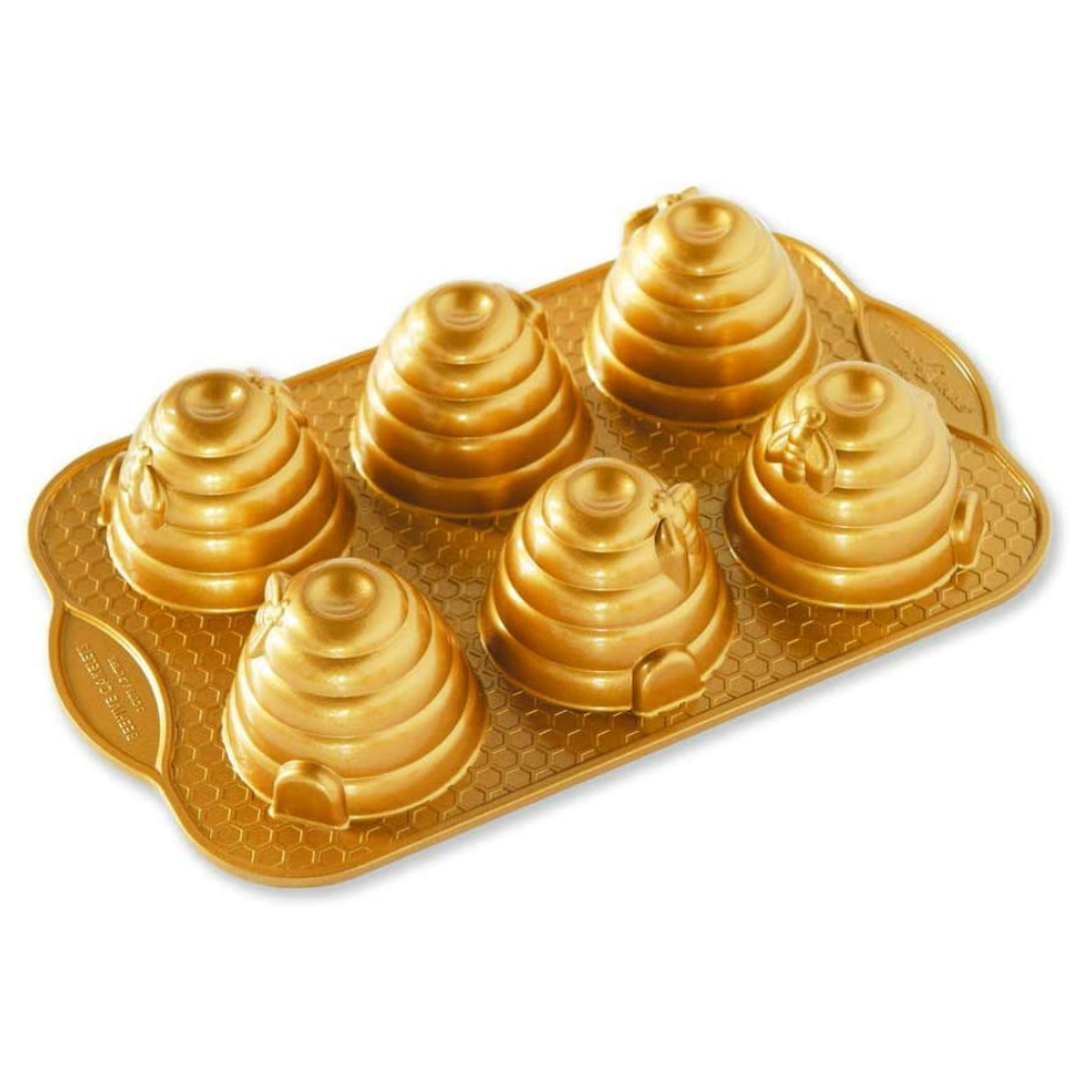 Moule à gâteau 6 mini ruches Gold    - Nordic Ware - Moule à gâteaux -  - La Guilde Culinaire