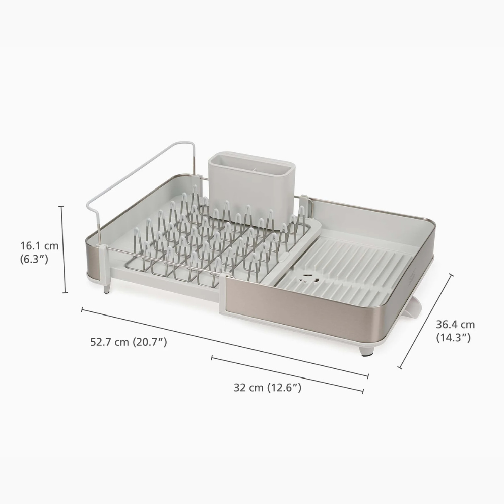 Égouttoir à vaisselle extensible en acier Extend    - Joseph Joseph - Poêle -  - La Guilde Culinaire