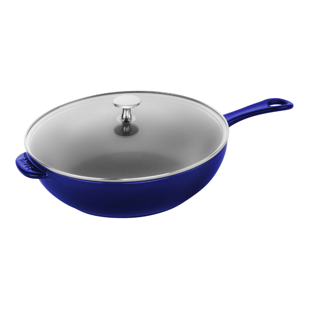 Poêle en fonte de 26 cm STAUB Bleu Foncé   - Staub - Poêle en fonte - 40508-820-0 / 1003954