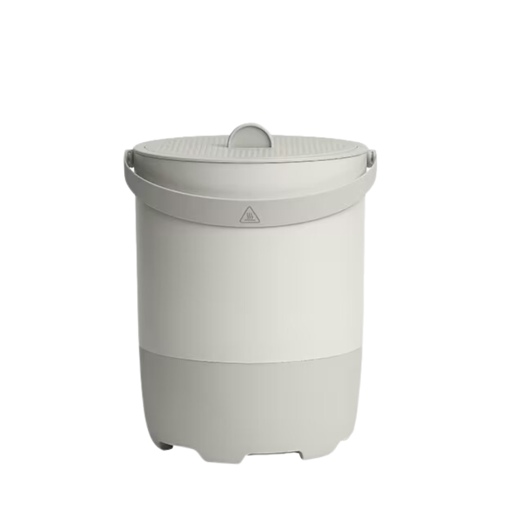 Seau et couvercle Eco 5 Blanc   - Vitamix - Accessoire pour broyeur de déchets alimentaires - 071958 - La Guilde Culinaire