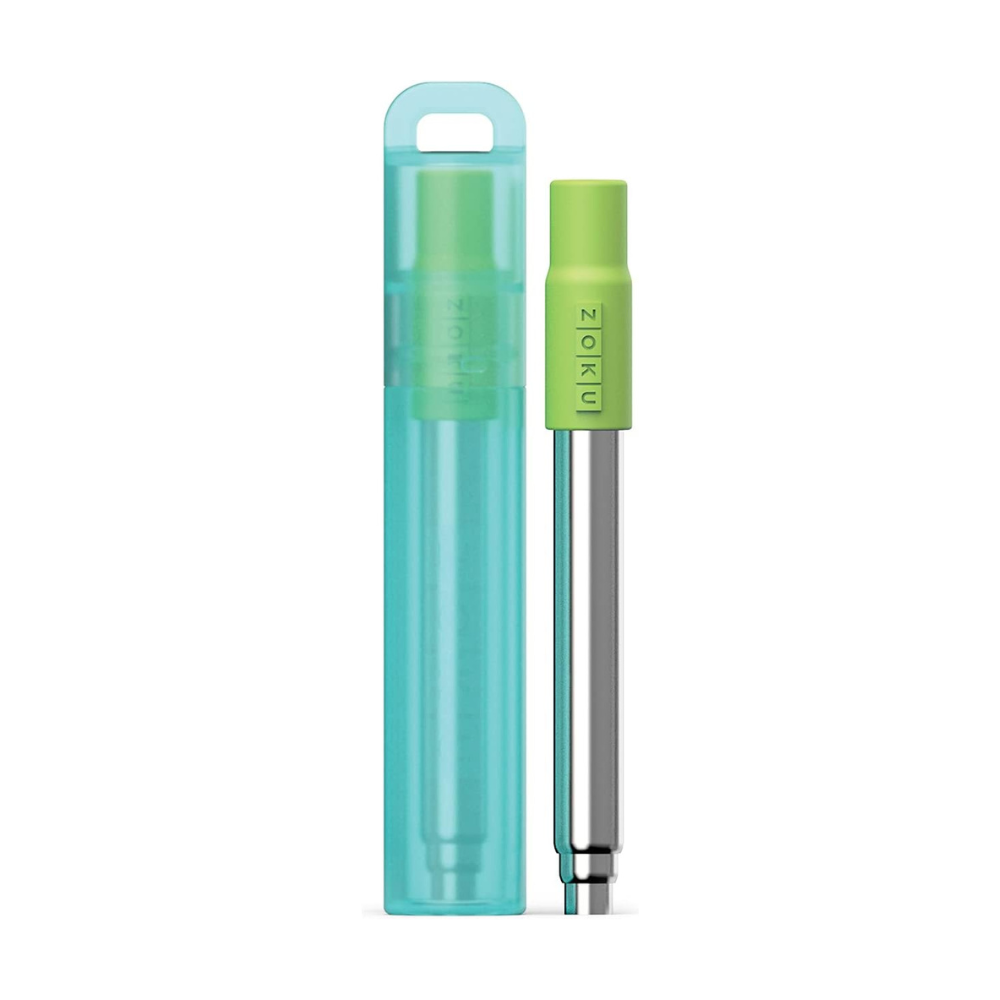 Paille réutilisable de poche Vert   - Zoku - Paille - ZK307TL