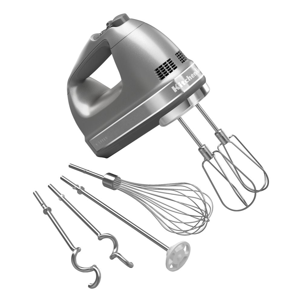 Batteur à main 9 vitesses Contour Argent   - Kitchenaid - Batteur à main - KHM926CU - La Guilde Culinaire