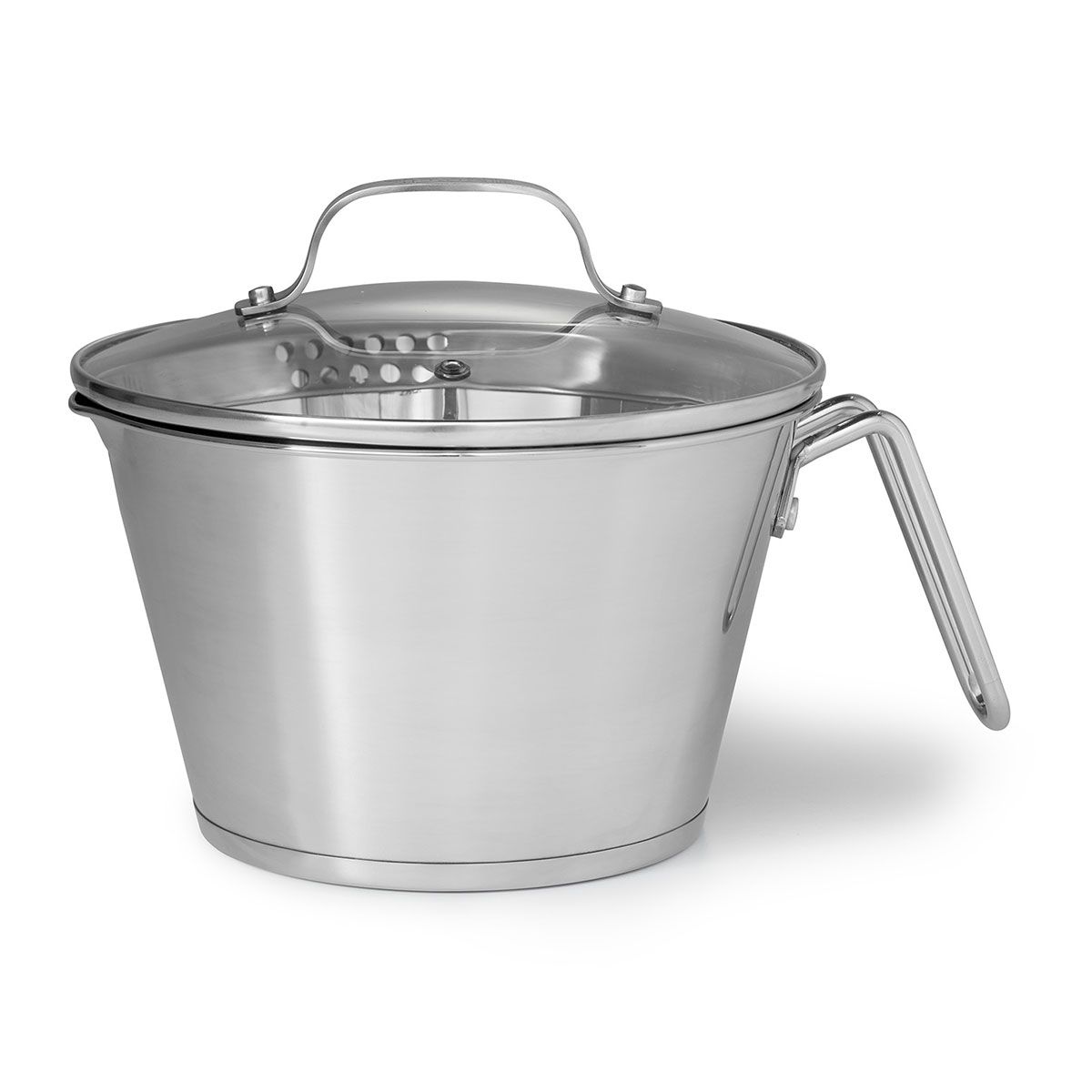 The Rock pot en acier inoxydable multiusage 3L avec couvercle perforé    - The Rock - Pot -  - La Guilde Culinaire