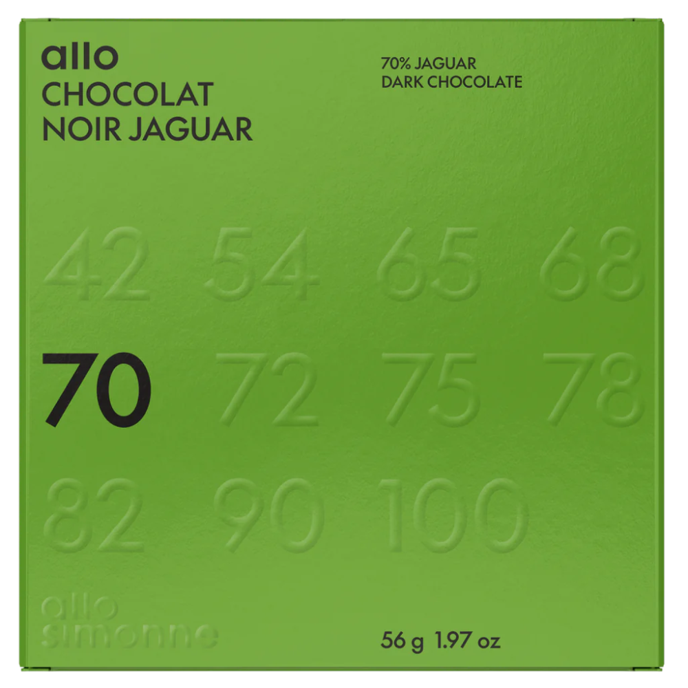 Tablette chocolat Jaguar 70% - Equateur - Allo Simonne - Tablette de chocolat - - La Guilde Culinaire