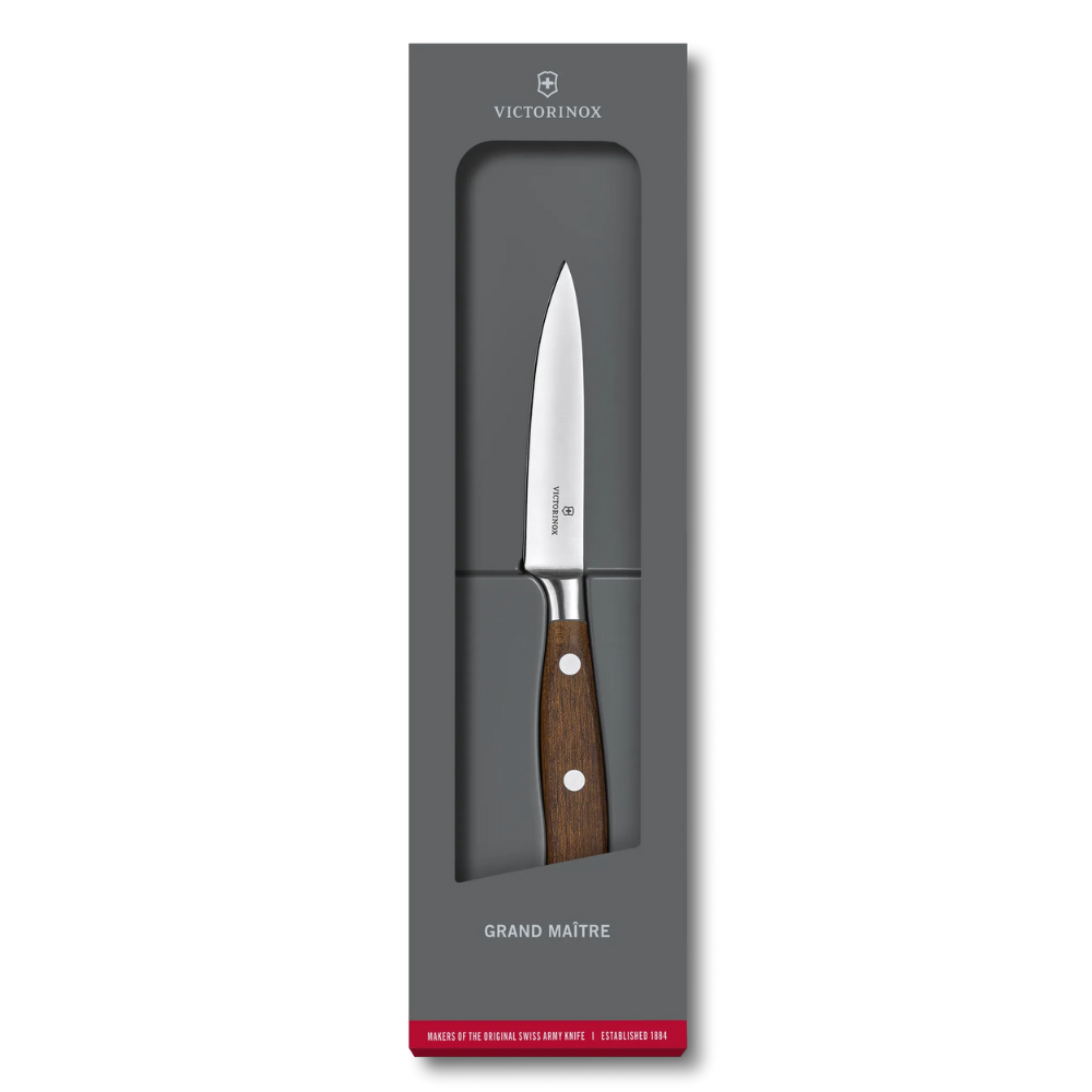 Grand Maître Wood Couteau d’office forgé - Victorinox - Couteau d'office - - La Guilde Culinaire