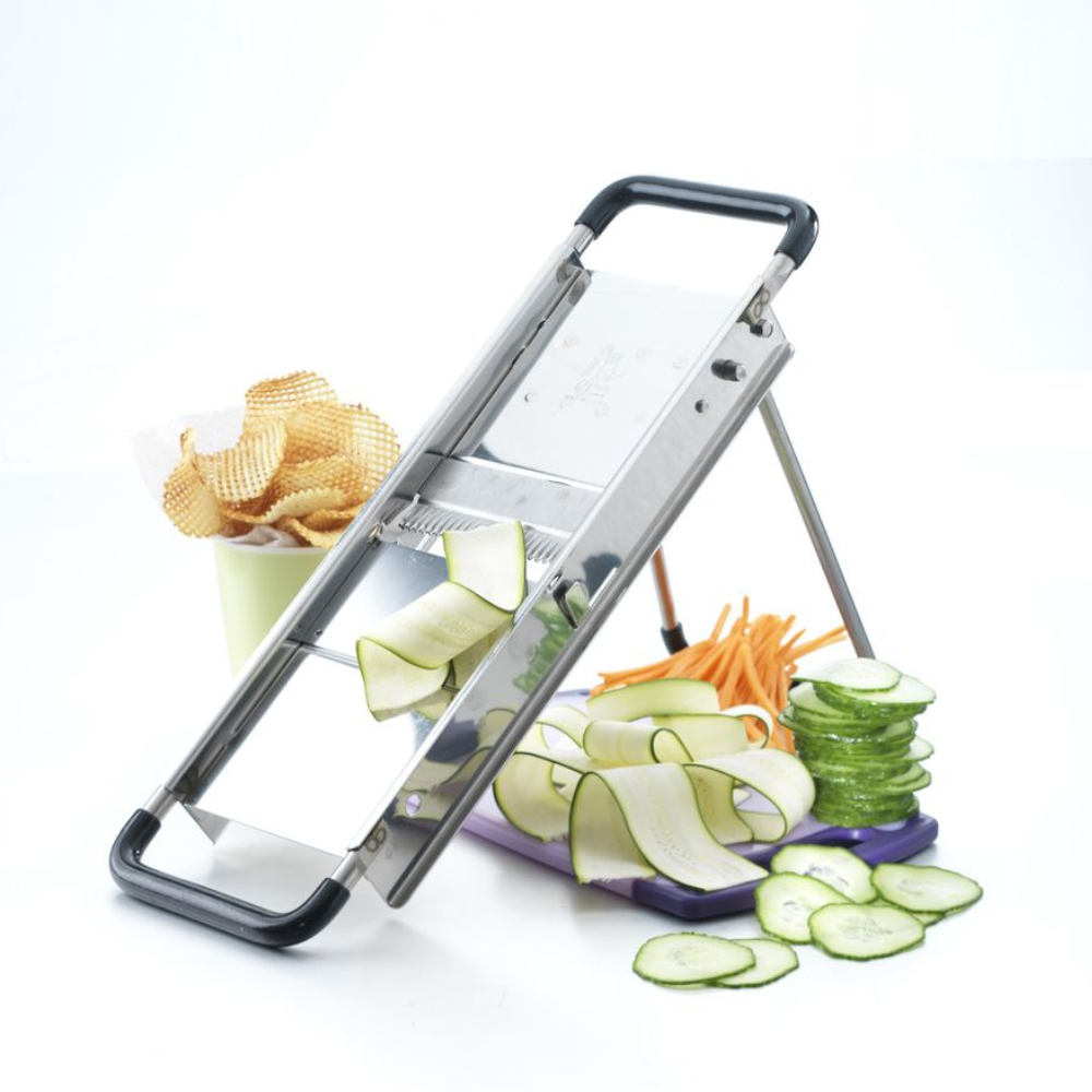 Mandoline du Chef - réversible (frites et julienne 2-4-7-10 mm) - Bron Coucke - Râpe et zesteur - - La Guilde Culinaire