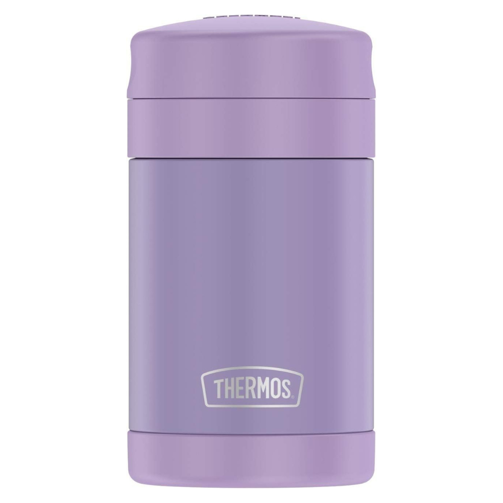 Pot alimentaire isolé sous vide en acier inoxydable de 16 oz avec cuillère - Thermos    - Thermos - Contenant pour aliment -  - La Guilde Culinaire