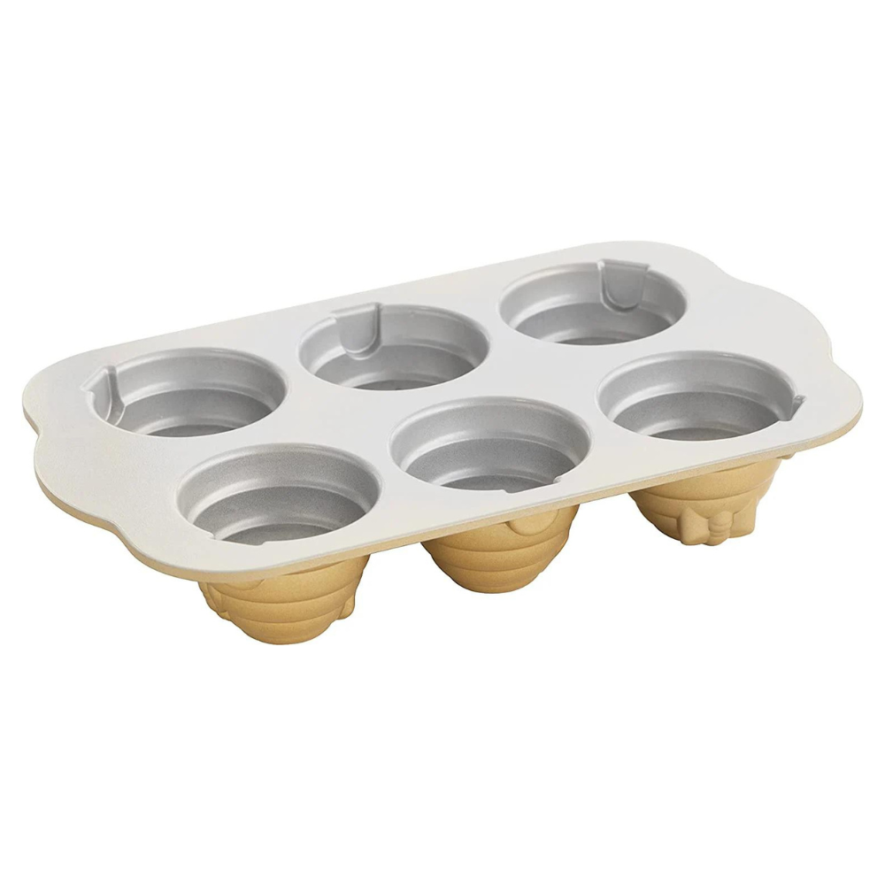 Moule à gâteau 6 mini ruches Gold    - Nordic Ware - Moule à gâteaux -  - La Guilde Culinaire