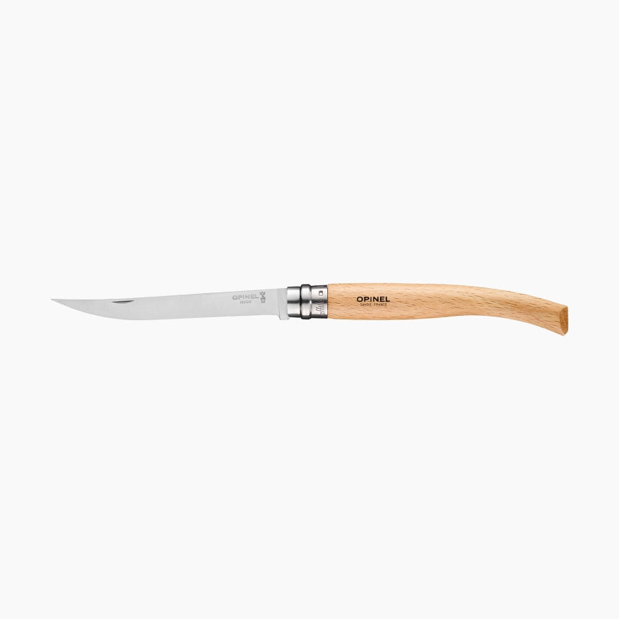 Opinel - N°12 Couteau Effilé Hêtre    - Opinel - Couteau parallèle -  - La Guilde Culinaire