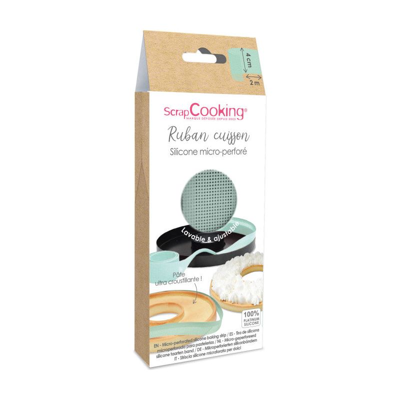 Ruban de cuisson silicone micro-perforé  - H4cm X 2m    - Scrapcooking - Cadre à pâtisserie -  - La Guilde Culinaire