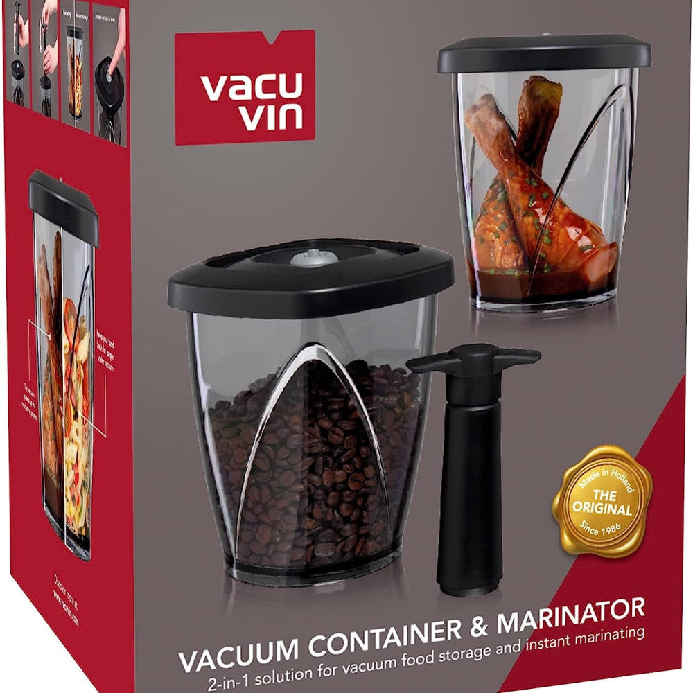 Boîte de conservation du café sous vide 1.3L/44 oz - Vacu Vin    - Vacu Vin - Verseur à vin -  - La Guilde Culinaire