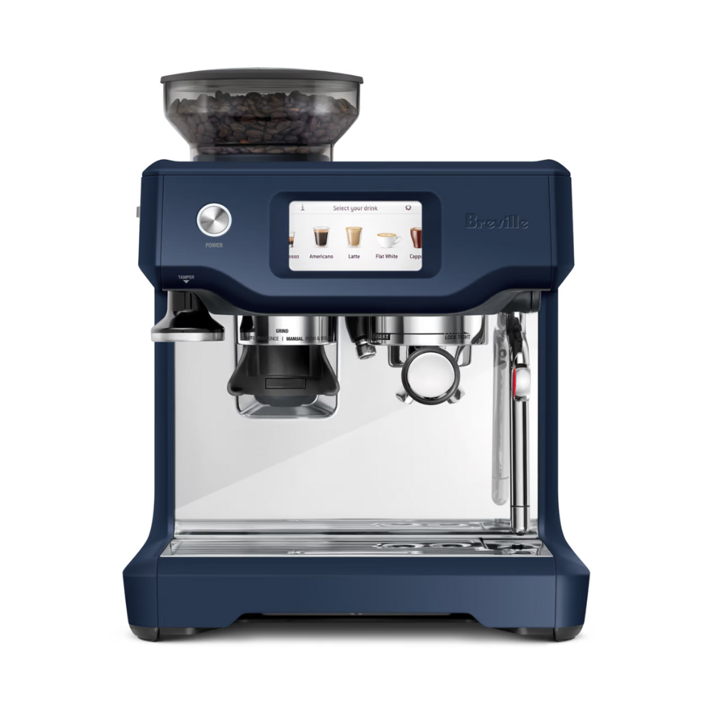 The Barista Touch Bleu Damas   - Breville - Machine à espresso - BES880DBL1BCA1 - La Guilde Culinaire