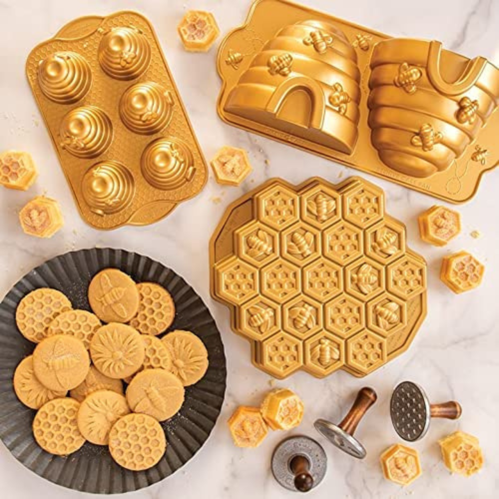 Moule à gâteau 6 mini ruches Gold    - Nordic Ware - Moule à gâteaux -  - La Guilde Culinaire