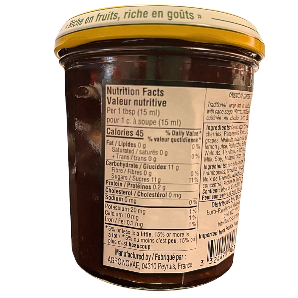 Confiture de Noël 250 ml - Les Comtes de Provence    - Comtes de Provence - Confiture -  - La Guilde Culinaire