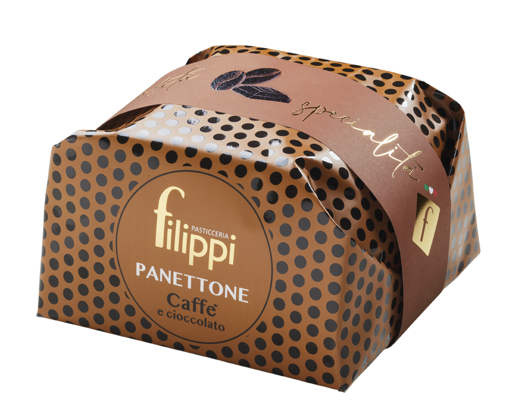 Panettone au café et chocolat 500g    - Filippi Pâtisserie - Panettone -  - La Guilde Culinaire