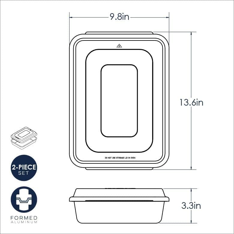 Moule à gâteau rectangulaire Naturals 9" x 13" avec couvercle    - Nordic Ware - Accessoire -  - La Guilde Culinaire