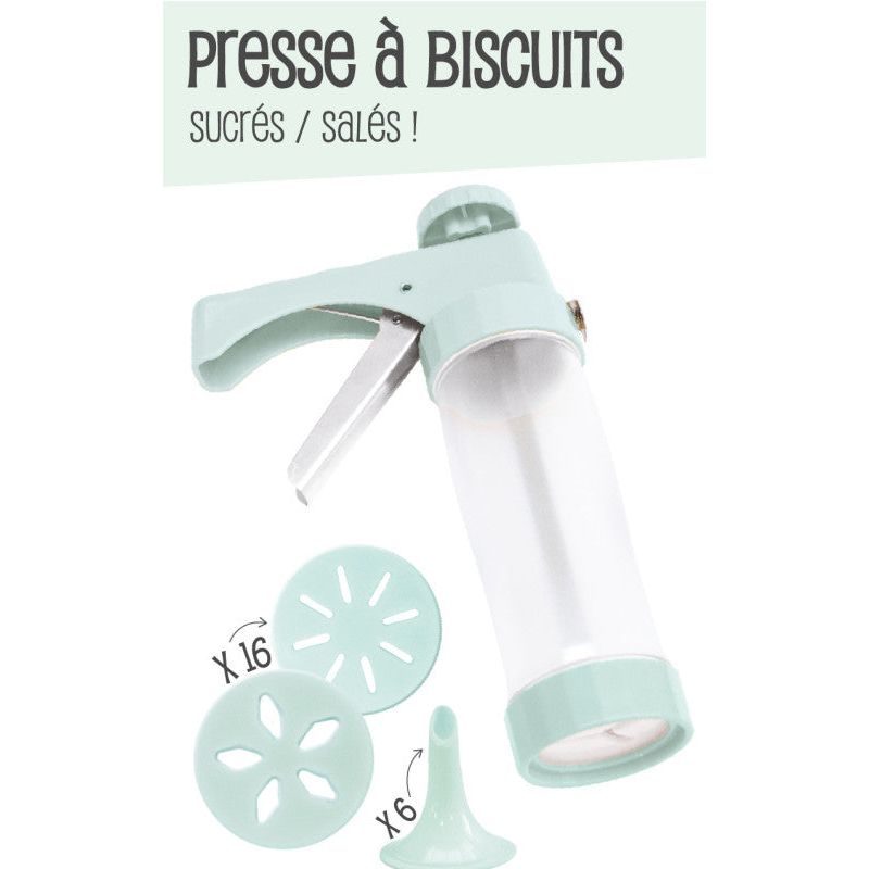 Presse à biscuits Need'it    - Scrapcooking - Douille et poche -  - La Guilde Culinaire