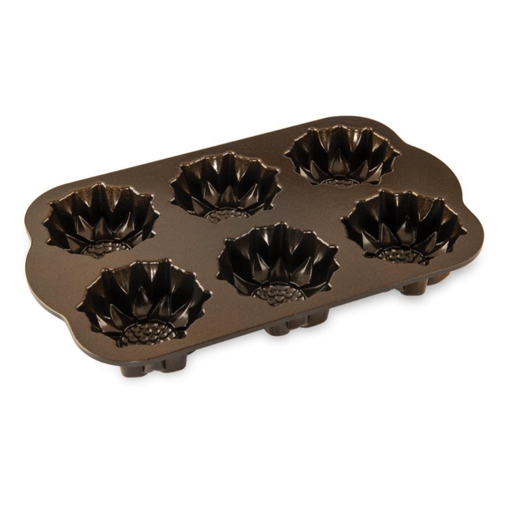 Moule à gâteau 6 mini Tournesols Bronze    - Nordic Ware - Moule à gâteaux -  - La Guilde Culinaire