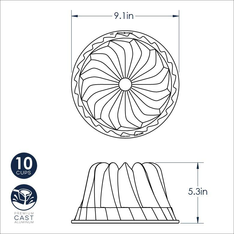 Moule à gâteau Bundt Kougelhopf Silver    - Nordic Ware - Moule à gâteaux -  - La Guilde Culinaire