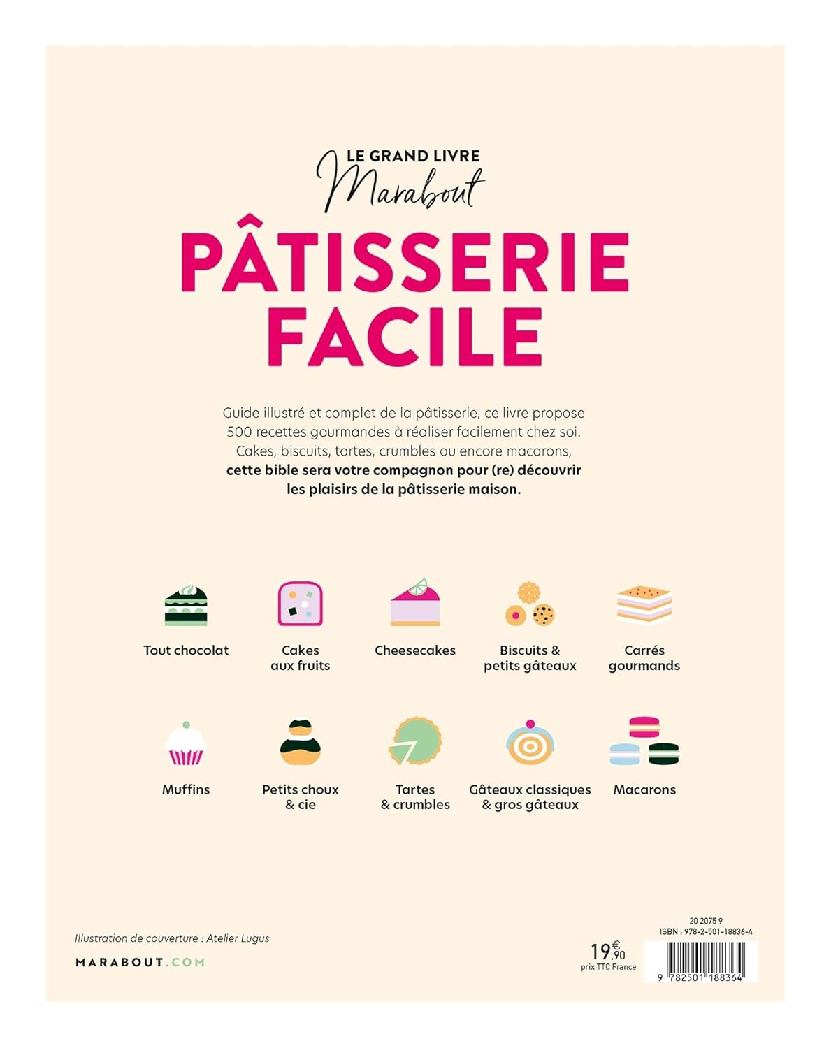 Le grand livre Marabout - Pâtisserie facile - Marabout - Livre de pâtisserie - - La Guilde Culinaire