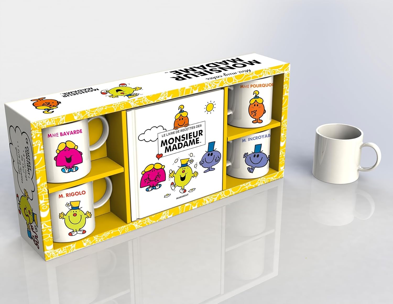 Coffret mini mug cake Monsieur-Madame    - Marabout - Livre de cuisine -  - La Guilde Culinaire