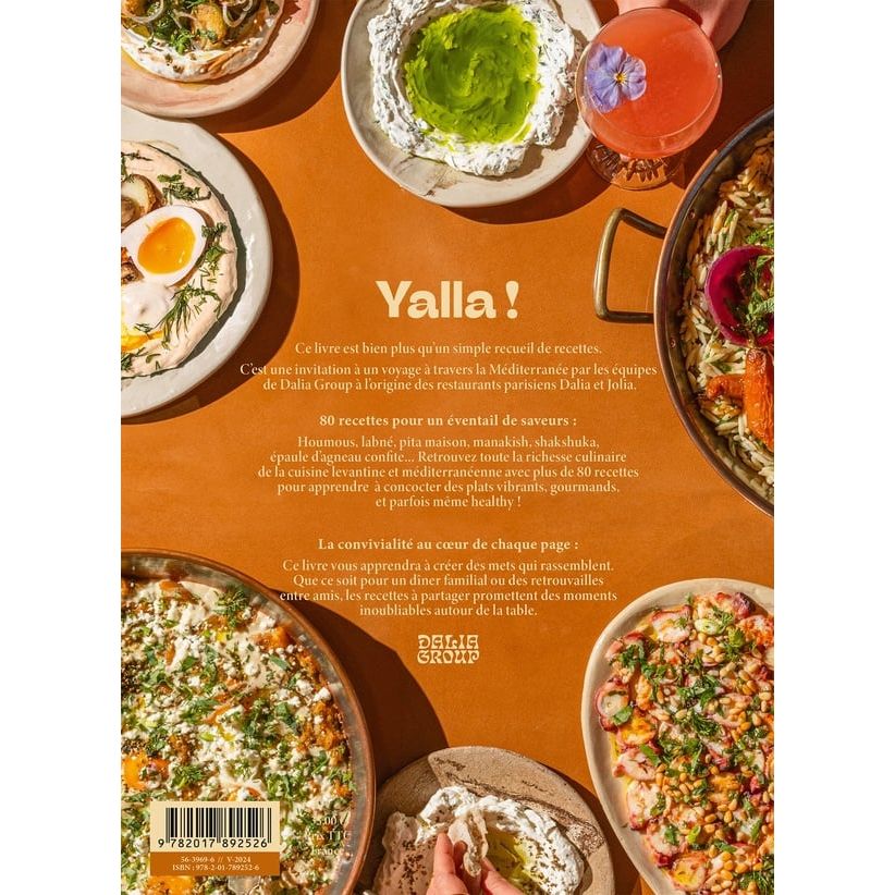 Yalla ! Cuisine méditerranéenne & levantine    - Hachette Ed. - Livre de cuisine -  - La Guilde Culinaire