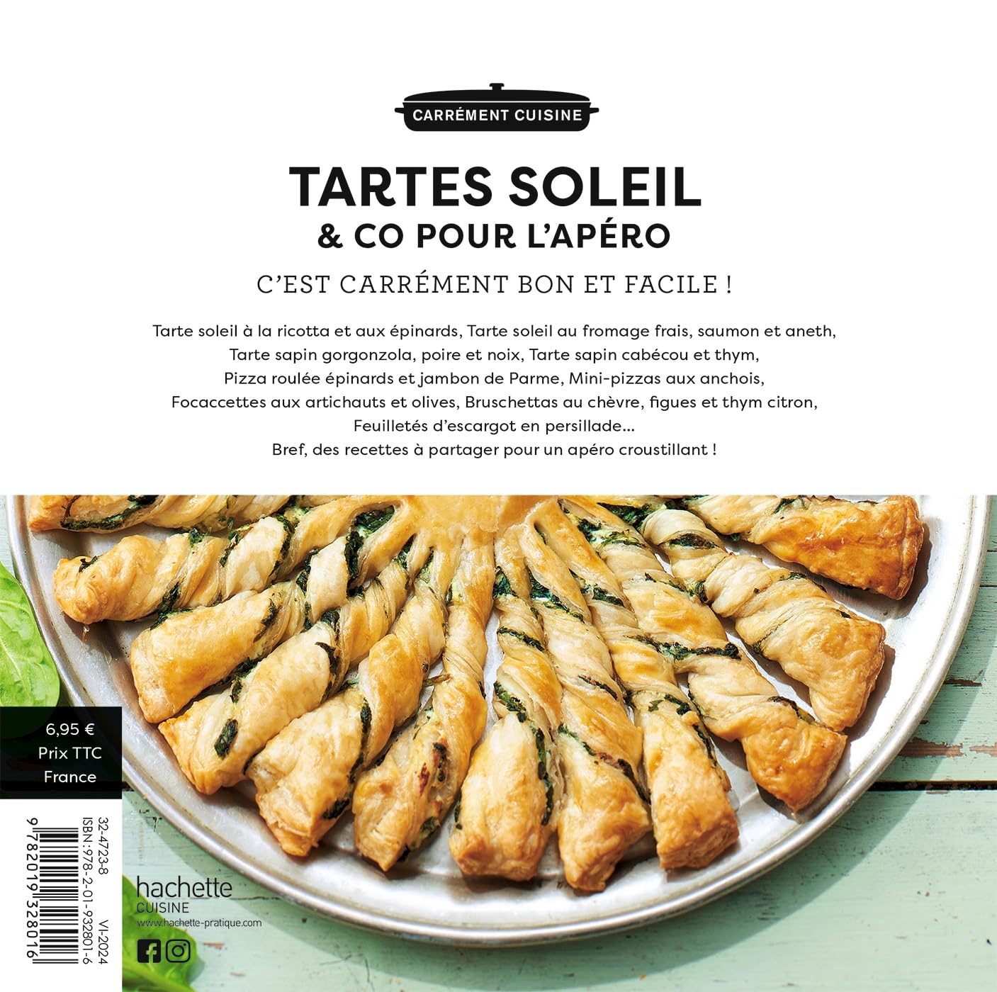 Tartes soleil & co pour l'apéro : 100 recettes apéritives ensoleillées    - Hachette Ed. - Livre de cuisine -  - La Guilde Culinaire