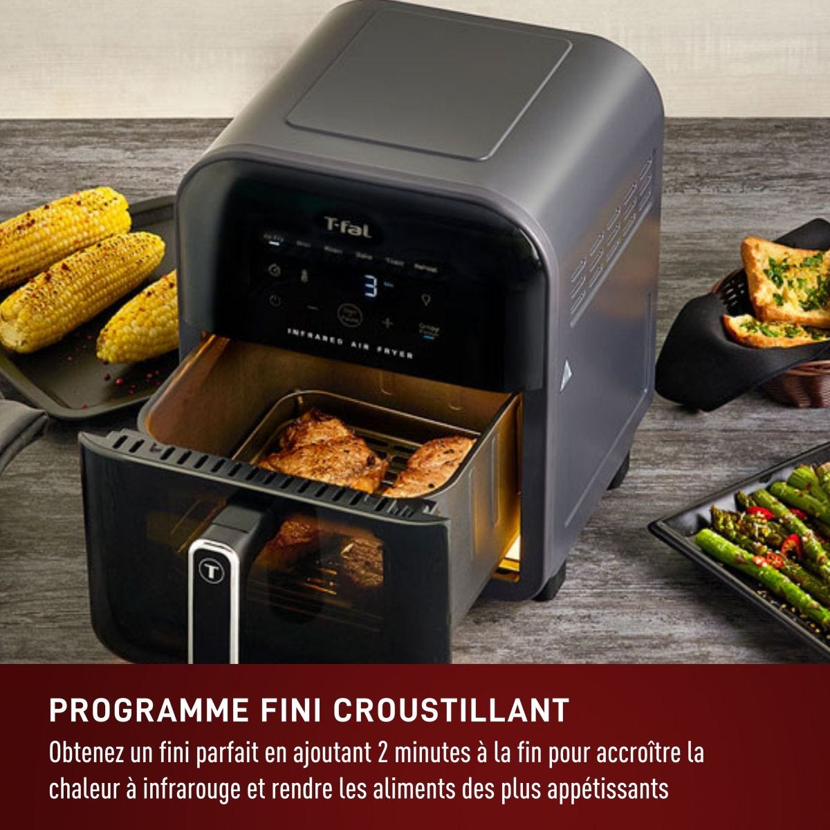 T-fal Friteuse à air infrarouge 7-en-1 6L/6.3QT    - T-fal - Air fryer -  - La Guilde Culinaire