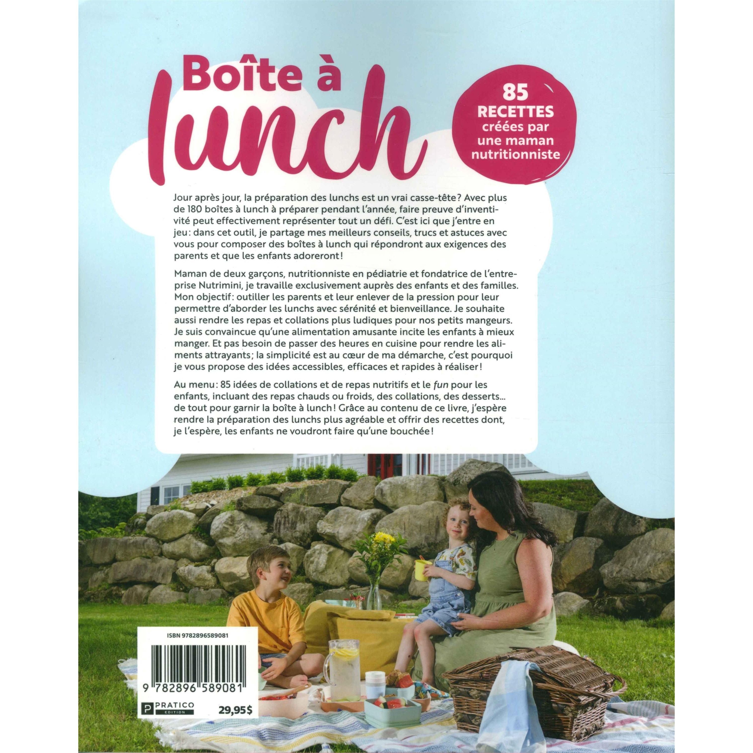 Boîte à lunch - Tome 1    - Pratico Ed. - Livre de cuisine -  - La Guilde Culinaire