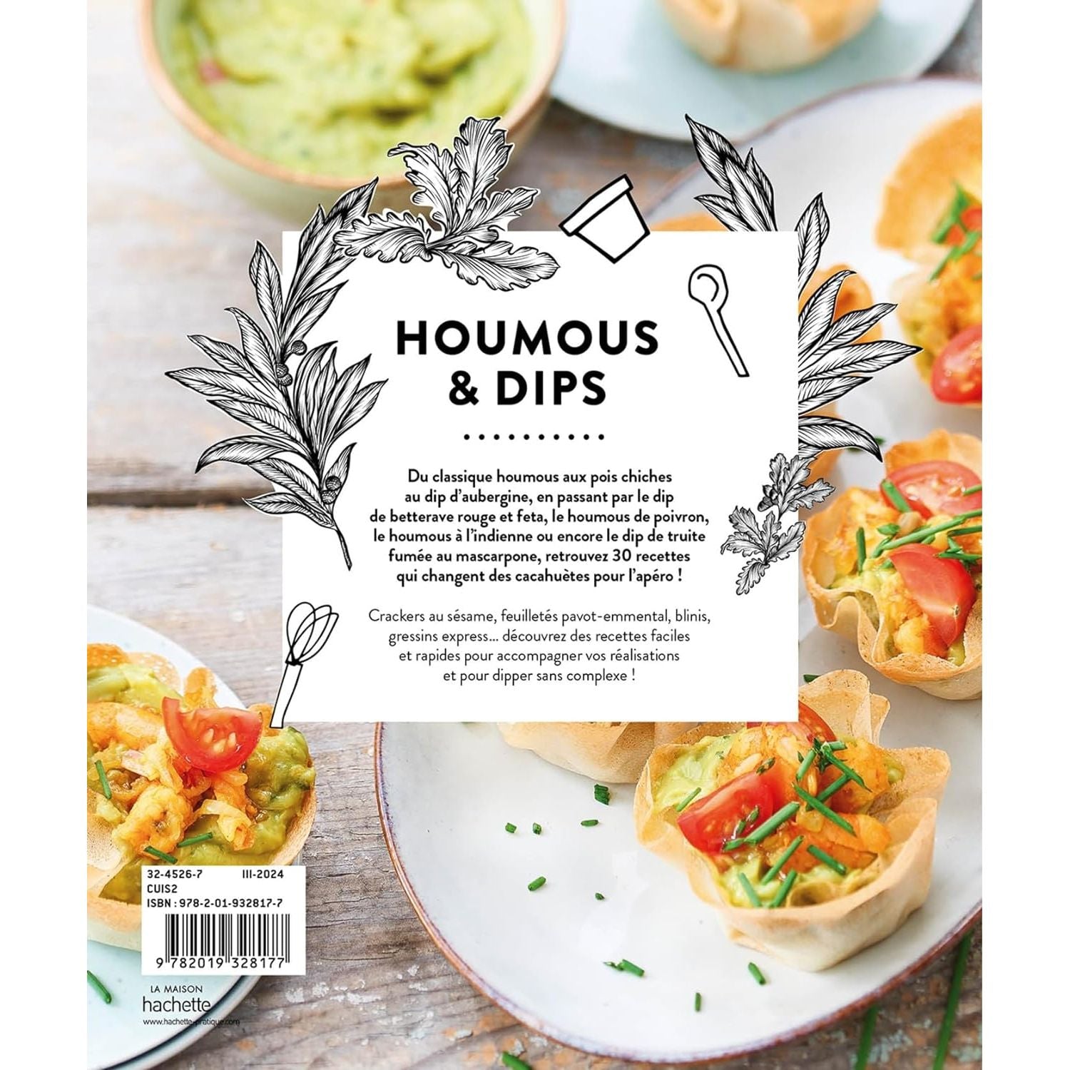 Houmous et Dips    - Hachette Ed. - Livre de cuisine -  - La Guilde Culinaire