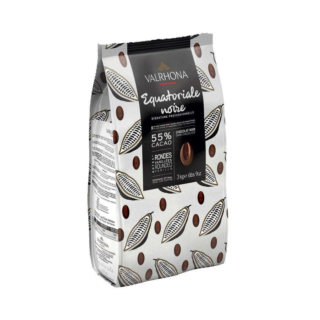 Chocolat à pâtisser Equatoriale noir 55%, Valrhona 3 kg / 6.61lbs - Valrhona - Chocolat - 883019 - La Guilde Culinaire