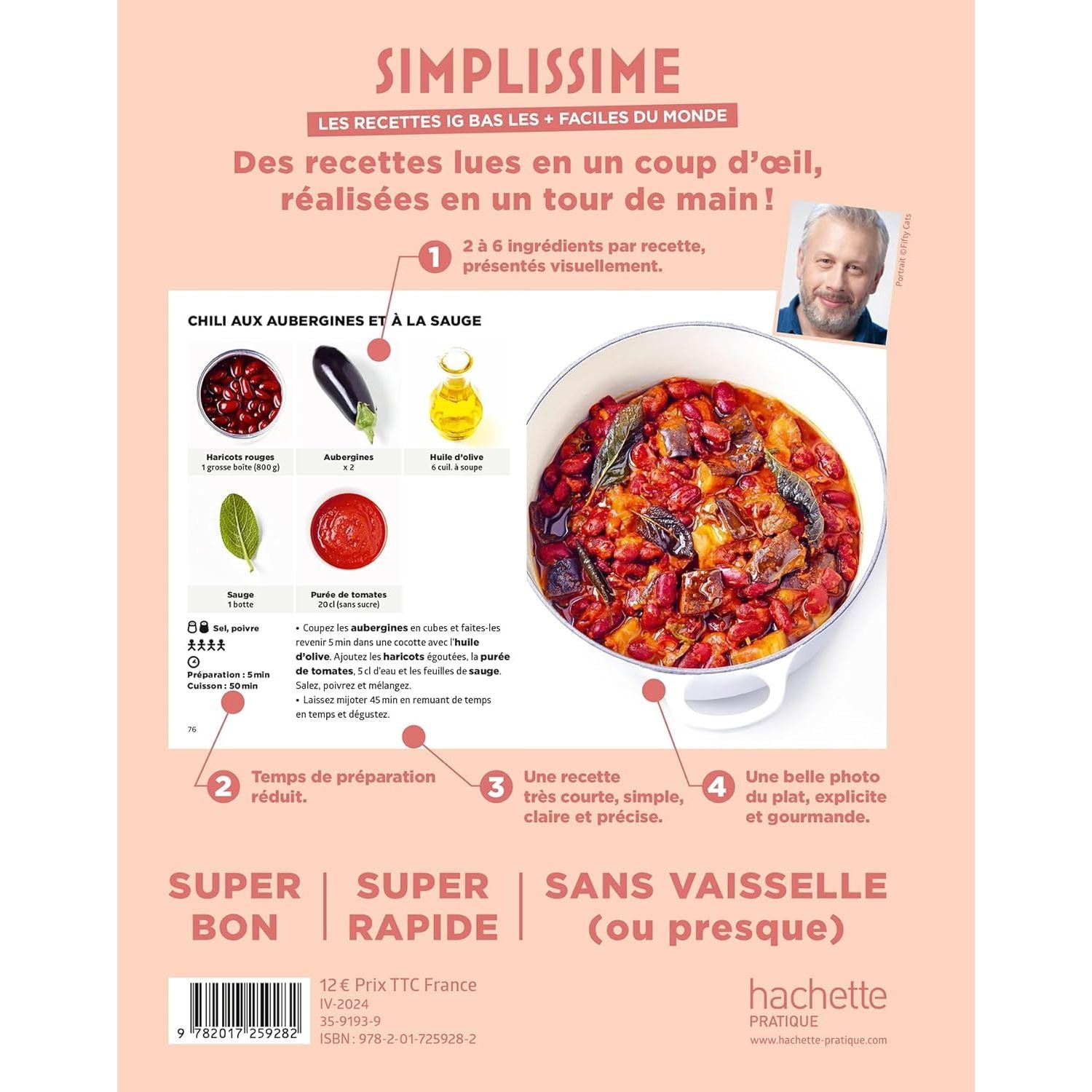 Simplissime : Les recettes ig bas les + faciles du monde    - Hachette Ed. - Livre de cuisine -  - La Guilde Culinaire