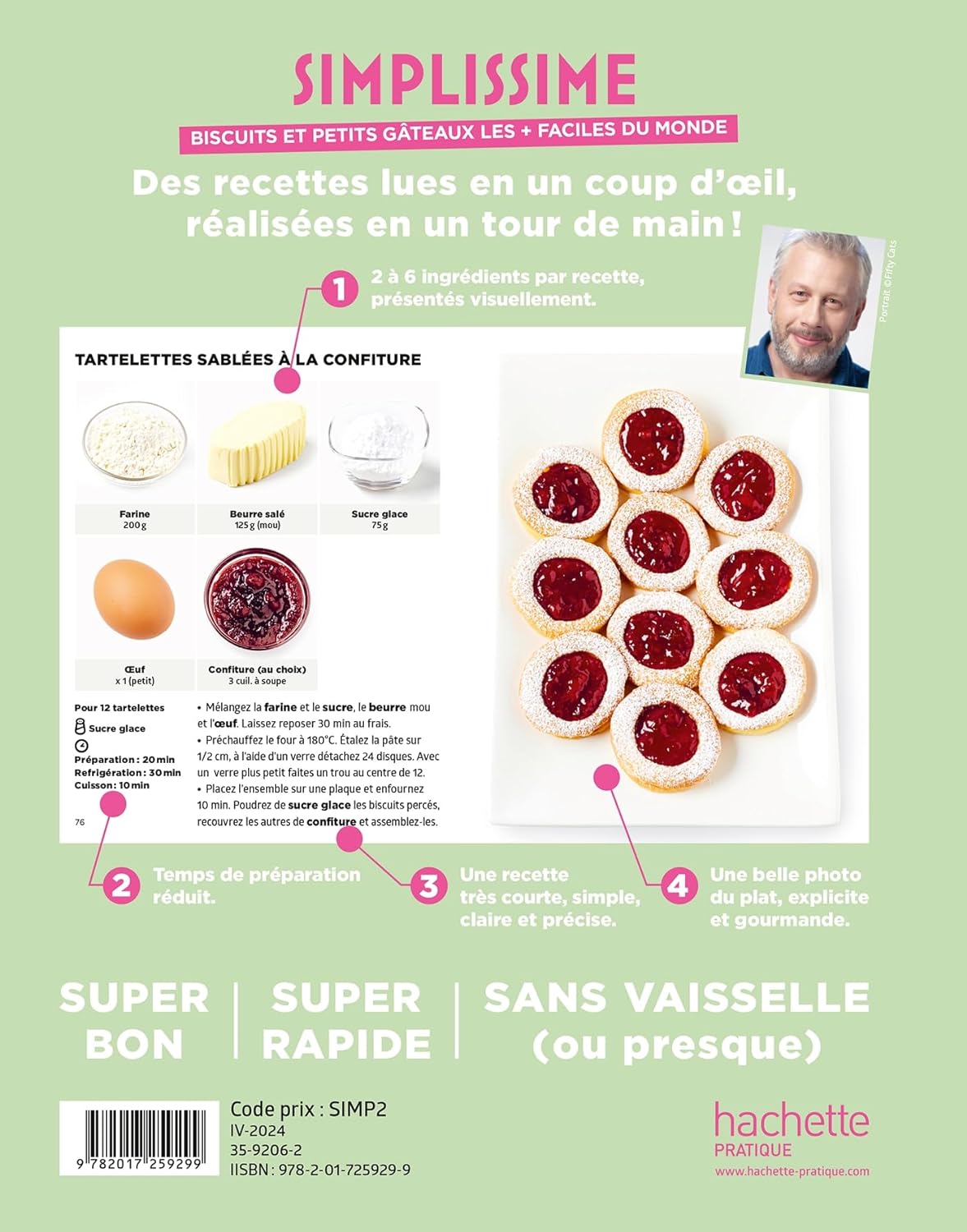 Simplissime : Biscuits et petits gâteaux les + faciles du monde    - Hachette Ed. - Livre de pâtisserie -  - La Guilde Culinaire