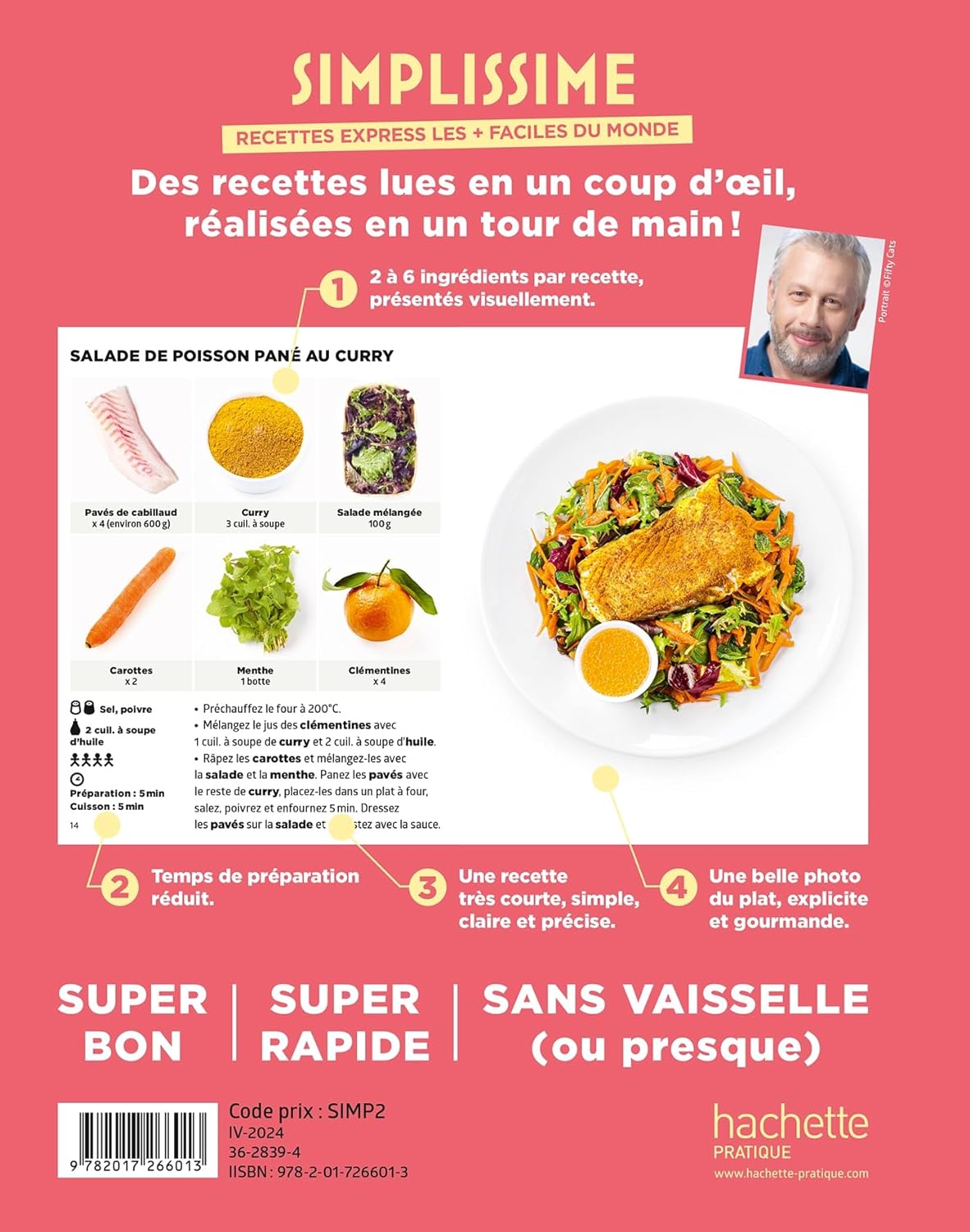 Simplissime : Recettes express les + faciles du monde    - Hachette Ed. - Livre de cuisine - 