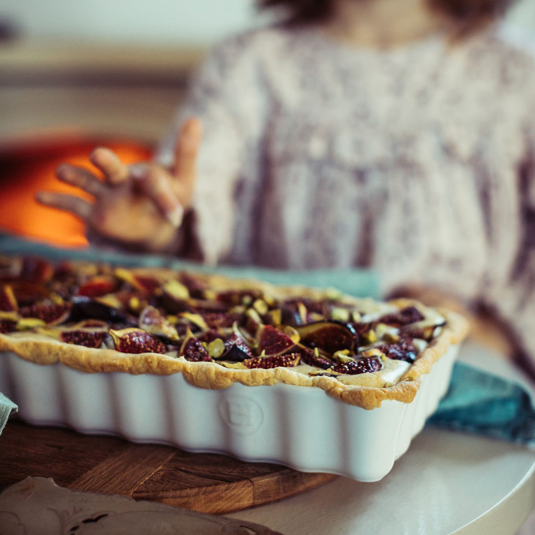 Plat à Tarte 36.5 x 15 cm 1.3L - Émile Henry    - Emile Henry - Moule à tarte et quiche -  - La Guilde Culinaire