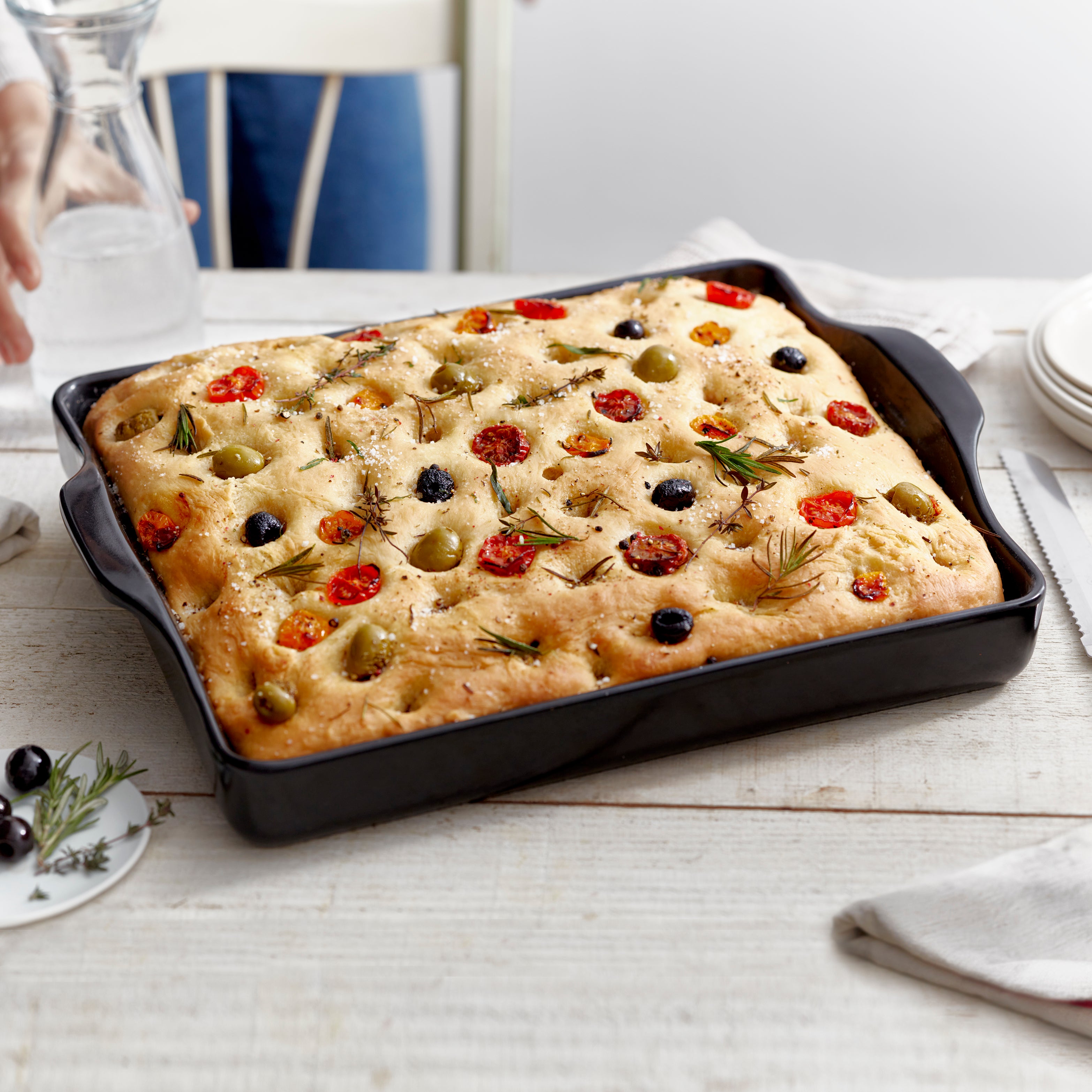 Focaccia 3.5L - Emile Henry    - Emile Henry - Pierre à pizza -  - La Guilde Culinaire