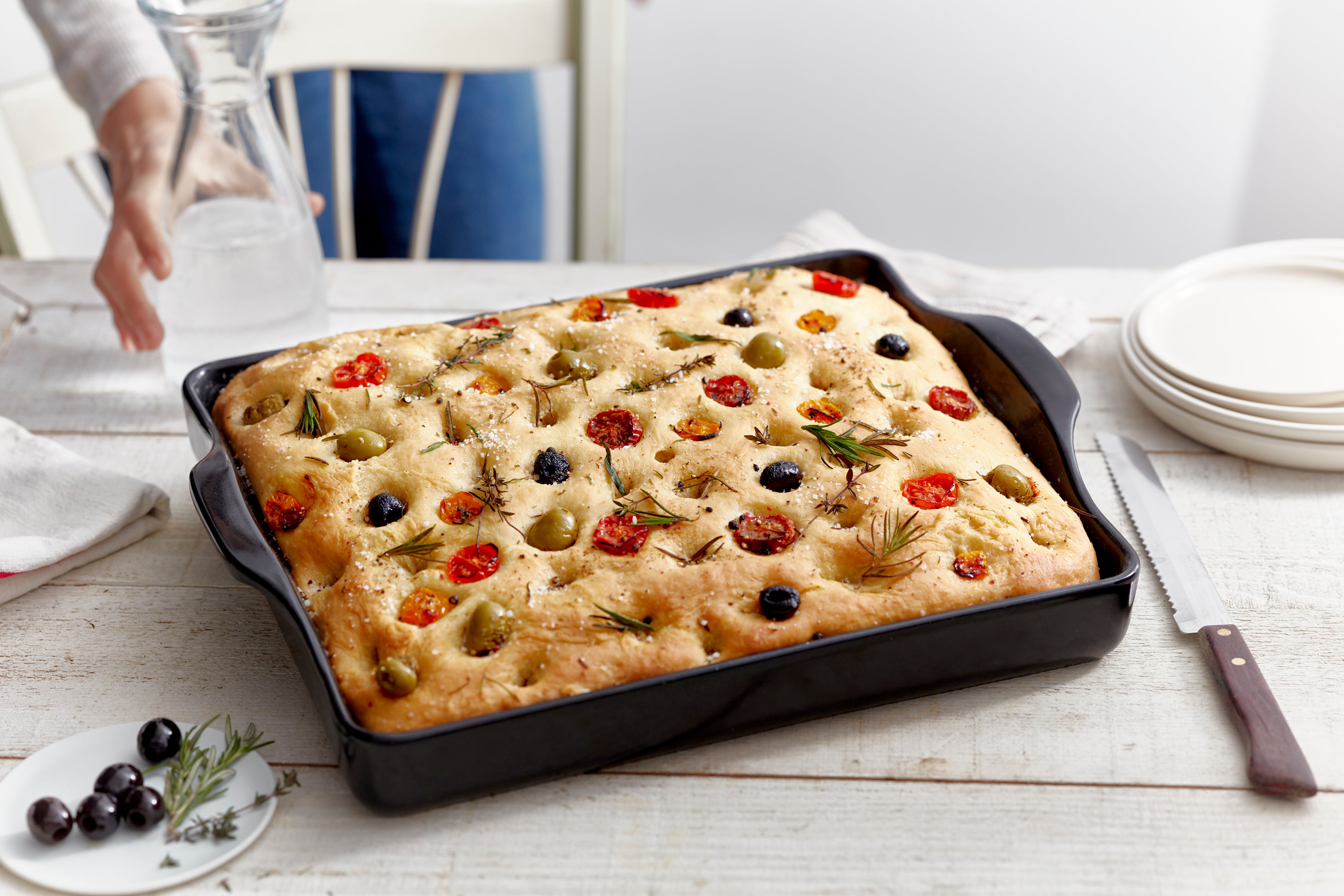 Focaccia 3.5L - Emile Henry    - Emile Henry - Pierre à pizza -  - La Guilde Culinaire