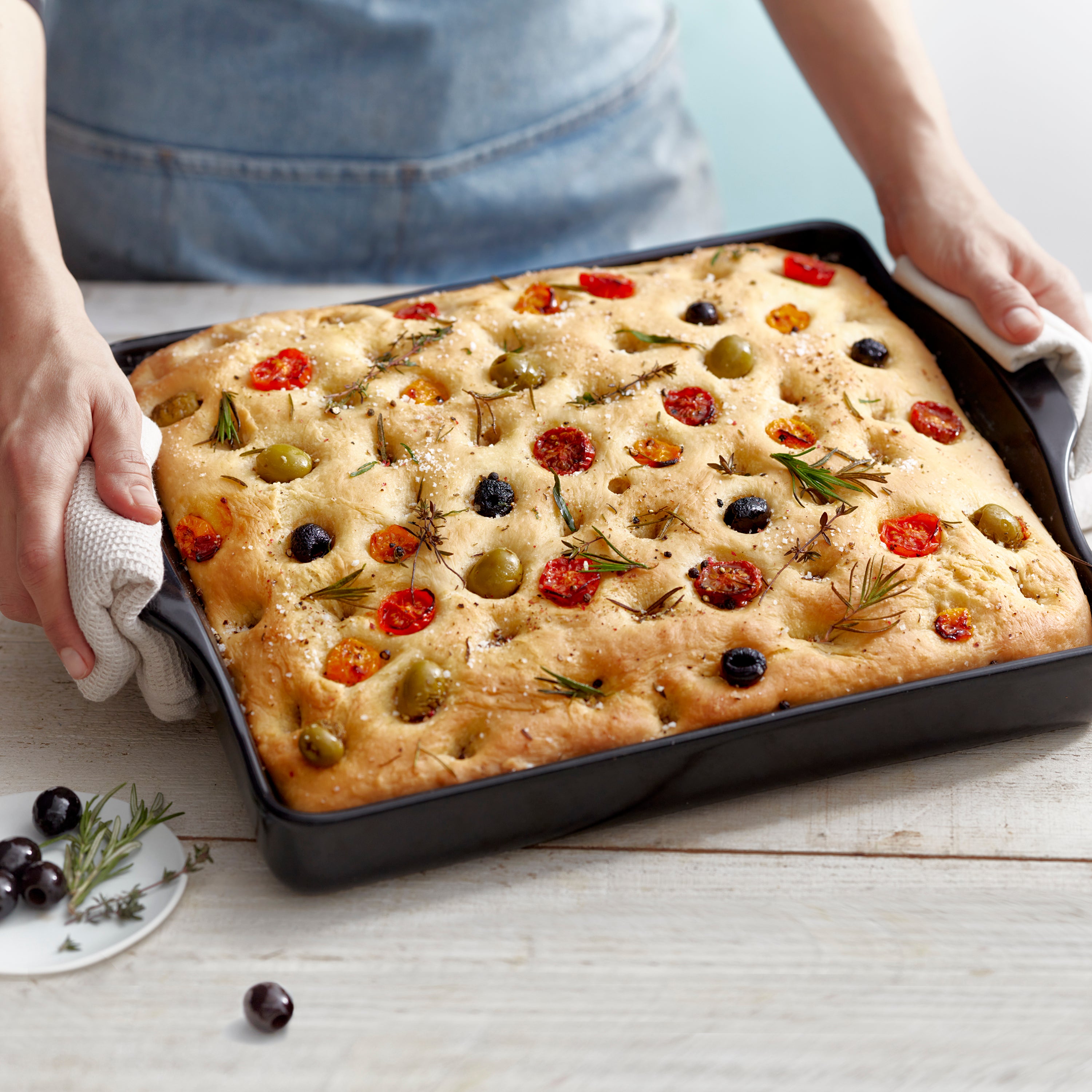 Focaccia 3.5L - Emile Henry    - Emile Henry - Pierre à pizza -  - La Guilde Culinaire